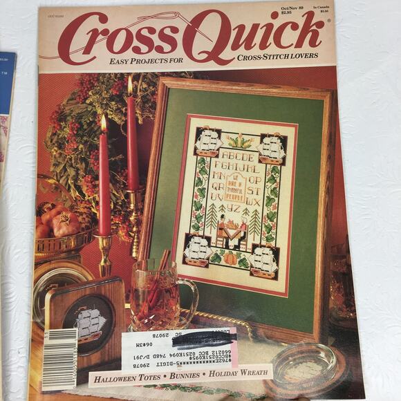 6 Back Issues Cross Quick Magazine East Projects for Cross Stitch Lovers 1988/89 - Picture 5 of 14